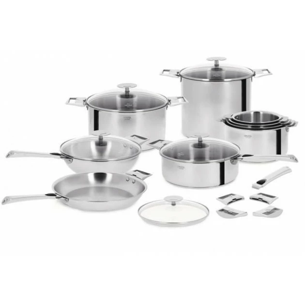 Casserole Casteline Ø 16 Cm Manche Amovible Inox Cristel 4 Casserole Casteline Ø 16 Cm Manche Amovible Inox Cristel – Image 2