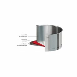 Casserole Haute Graduée Ø 14 Cm Strate Amovible Inox Cristel -Cookway boutique casserole haute graduee o 14 cm strate amovible inox cristel 2