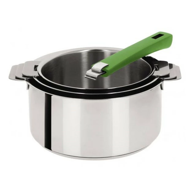 Casserole Mutine Ø 14 Cm Manche Amovible Inox Cristel 6 Casserole Mutine Ø 14 Cm Manche Amovible Inox Cristel – Image 4