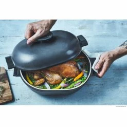 Cocotte En Céramique Ovale 4,5 L Ardoise Delight Emile Henry -Cookway boutique cocotte en ceramique ovale 45 l ardoise delight emile henry 3