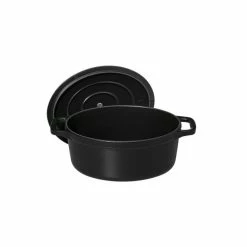 Cocotte En Fonte Ovale 17 Cm Noir Mat Chasseur -Cookway boutique cocotte en fonte ovale 17 cm noir mat chasseur 2