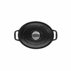 Cocotte En Fonte Ovale 17 Cm Noir Mat Chasseur