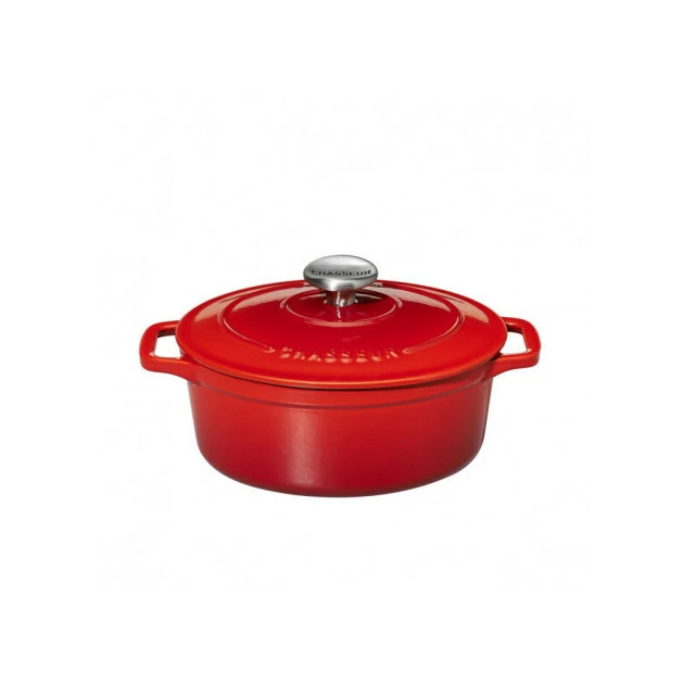 Cocotte En Fonte Ovale 17 Cm Rubis Chasseur 4 Cocotte En Fonte Ovale 17 Cm Rubis Chasseur – Image 2