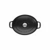 Cocotte En Fonte Ovale 25 Cm Noir Mat Chasseur -Cookway boutique cocotte en fonte ovale 25 cm noir mat chasseur