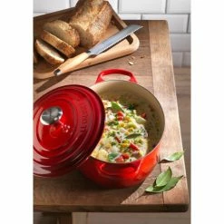 Cocotte En Fonte Ovale 29 Cm Cerise Le Creuset Signature -Cookway boutique cocotte en fonte ovale 29 cm cerise le creuset signature 5