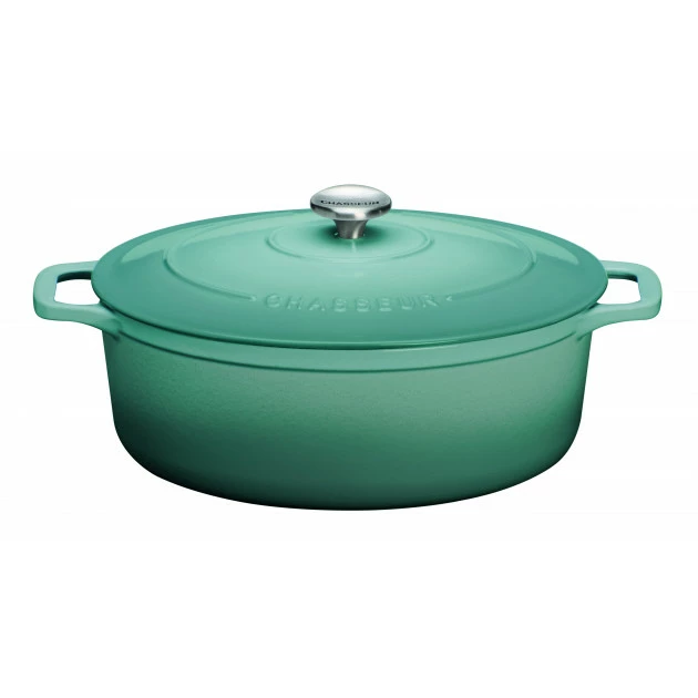 Cocotte En Fonte Ovale 29 Cm Quartz Chasseur 4 Cocotte En Fonte Ovale 29 Cm Quartz Chasseur – Image 2