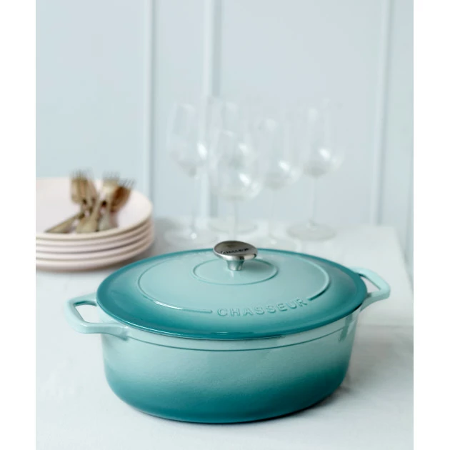 Cocotte En Fonte Ovale 29 Cm Quartz Chasseur 6 Cocotte En Fonte Ovale 29 Cm Quartz Chasseur – Image 4