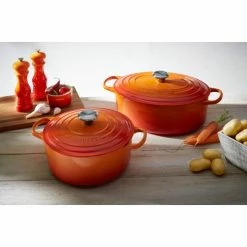 Cocotte En Fonte Ovale 29 Cm Volcanique Le Creuset Signature -Cookway boutique cocotte en fonte ovale 29 cm volcanique le creuset 4