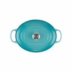 Cocotte En Fonte Ovale 31 Cm Caraïbes Le Creuset Signature -Cookway boutique cocotte en fonte ovale 31 cm caraibes le creuset signature 2