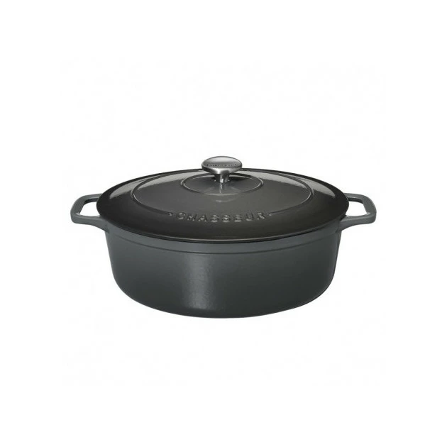 Cocotte En Fonte Ovale 31 Cm Caviar Chasseur 4 Cocotte En Fonte Ovale 31 Cm Caviar Chasseur – Image 2