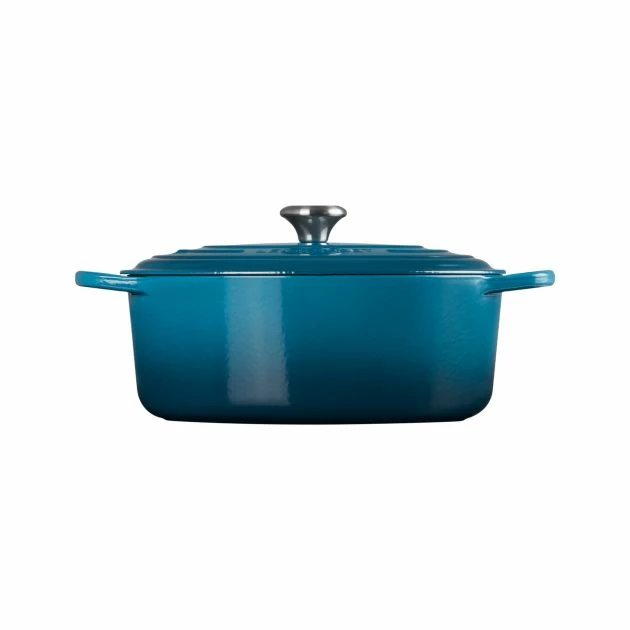 Cocotte En Fonte Ovale 31 Cm Deep Teal Le Creuset Signature 4 Cocotte En Fonte Ovale 31 Cm Deep Teal Le Creuset Signature – Image 2