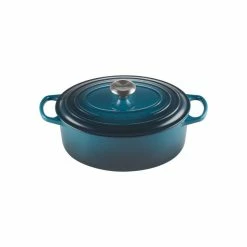 Cocotte En Fonte Ovale 31 Cm Deep Teal Le Creuset Signature