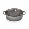 Cocotte En Fonte Ovale 31 Cm Mist Grey Le Creuset Signature -Cookway boutique cocotte en fonte ovale 31 cm mist grey le creuset signature