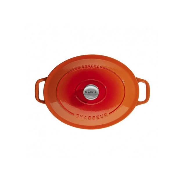 Cocotte En Fonte Ovale 31 Cm Orange Flammé Chasseur 3 Cocotte En Fonte Ovale 31 Cm Orange Flammé Chasseur