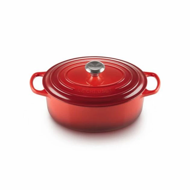 Cocotte En Fonte Ovale 33 Cm Cerise Le Creuset Signature 3 Cocotte En Fonte Ovale 33 Cm Cerise Le Creuset Signature