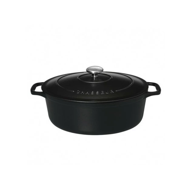 Cocotte En Fonte Ovale 35 Cm Noir Mat Chasseur 4 Cocotte En Fonte Ovale 35 Cm Noir Mat Chasseur – Image 2