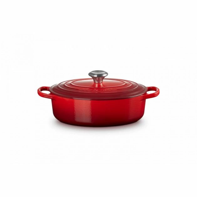 Cocotte En Fonte Ovale Basse 27 Cm Cerise Le Creuset Signature 4 Cocotte En Fonte Ovale Basse 27 Cm Cerise Le Creuset Signature – Image 2