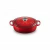 Cocotte En Fonte Ovale Basse 27 Cm Cerise Le Creuset Signature -Cookway boutique cocotte en fonte ovale basse 27 cm cerise le creuset signature