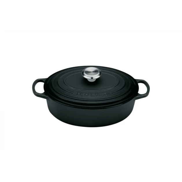 Cocotte En Fonte Ovale Basse 27 Cm Noir Mat Le Creuset Signature 3 Cocotte En Fonte Ovale Basse 27 Cm Noir Mat Le Creuset Signature