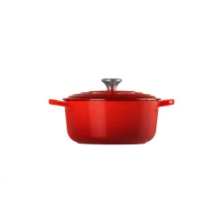 Cocotte En Fonte Ronde 20 Cm Cerise Le Creuset Signature -Cookway boutique cocotte en fonte ronde 20 cm cerise le creuset signature 1