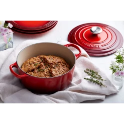 Cocotte En Fonte Ronde 20 Cm Cerise Le Creuset Signature -Cookway boutique cocotte en fonte ronde 20 cm cerise le creuset signature 4
