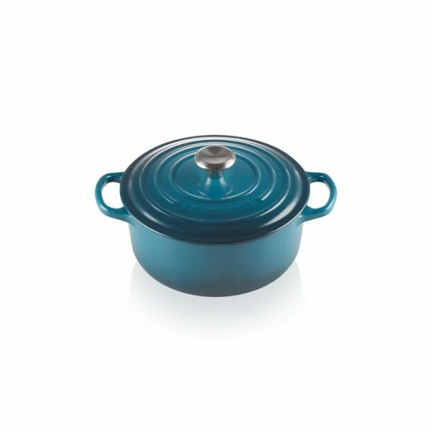 Cocotte En Fonte Ronde 20 Cm Deep Teal Le Creuset Signature 3 Cocotte En Fonte Ronde 20 Cm Deep Teal Le Creuset Signature