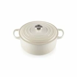 Cocotte En Fonte Ronde 20 Cm Meringue Signature Le Creuset