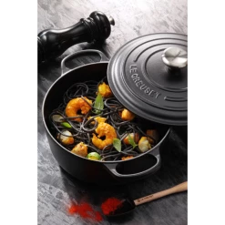 Cocotte En Fonte Ronde 20 Cm Noir Mat Le Creuset Signature -Cookway boutique cocotte en fonte ronde 20 cm noir mat le creuset signature 4