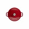 Cocotte En Fonte Ronde 20 Cm Rouge Chasseur