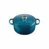 Cocotte En Fonte Ronde 24 Cm Deep Teal Le Creuset Signature -Cookway boutique cocotte en fonte ronde 24 cm deep teal le creuset signature