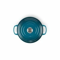 Cocotte En Fonte Ronde 24 Cm Deep Teal Le Creuset Signature -Cookway boutique cocotte en fonte ronde 24 cm deep teal le creuset signature 2