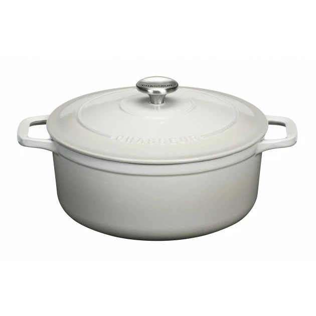 Cocotte En Fonte Ronde 24 Cm Macadamia Chasseur 4 Cocotte En Fonte Ronde 24 Cm Macadamia Chasseur – Image 2