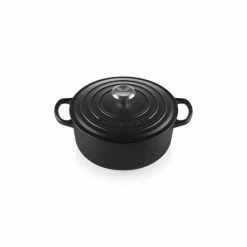 Cocotte En Fonte Ronde 24 Cm Noir Mat Le Creuset Signature