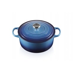 Cocotte En Fonte Ronde 26 Cm Azur Le Creuset Signature