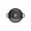 Cocotte En Fonte Ronde 28 Cm Caviar Chasseur -Cookway boutique cocotte en fonte ronde 28 cm caviar chasseur