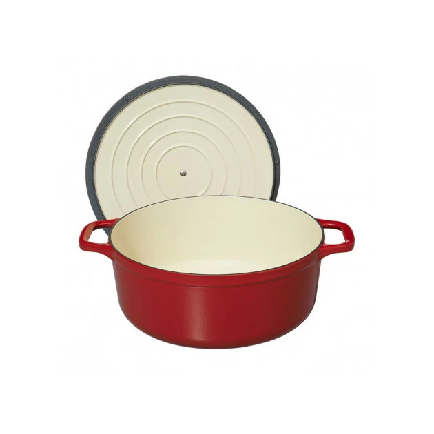 Cocotte En Fonte Ronde 28 Cm Rouge Chasseur 5 Cocotte En Fonte Ronde 28 Cm Rouge Chasseur – Image 3