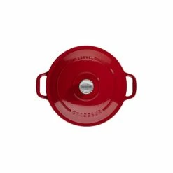 Cocotte En Fonte Ronde 28 Cm Rouge Chasseur