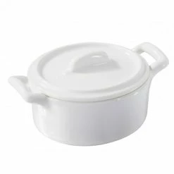 Cocotte Ovale Blanche 25cl Belle Cuisine Revol