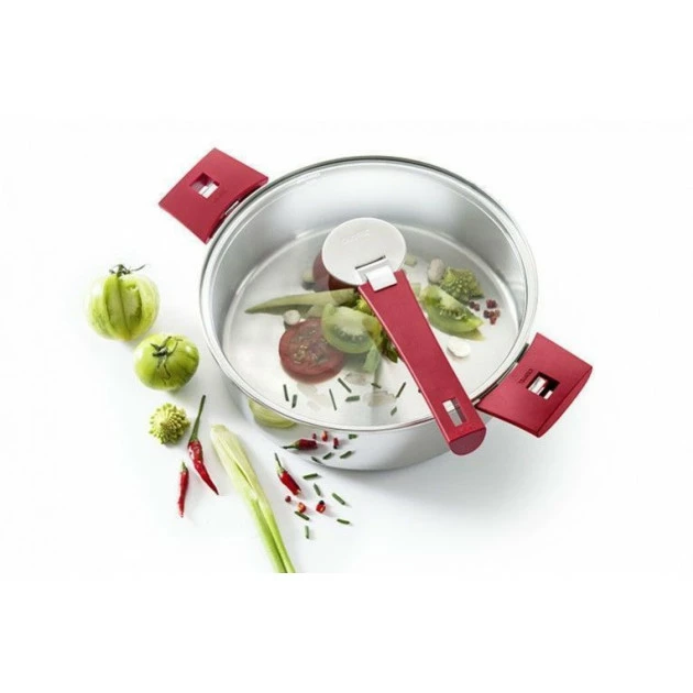 Couvercle En Verre Bombé Platine Ø 32 Cm Cristel 4 Couvercle En Verre Bombé Platine Ø 32 Cm Cristel – Image 2