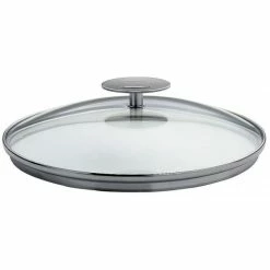 Couvercle En Verre Bombé Platine Ø 32 Cm Cristel