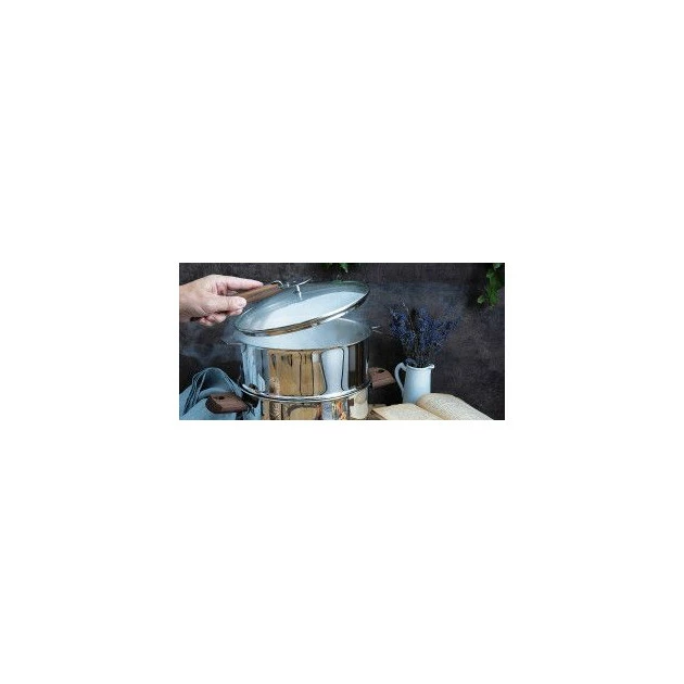Couvercle Plat En Verre Trempé 22 Cm Strate Amovible Cristel 8 Couvercle Plat En Verre Trempé 22 Cm Strate Amovible Cristel – Image 6