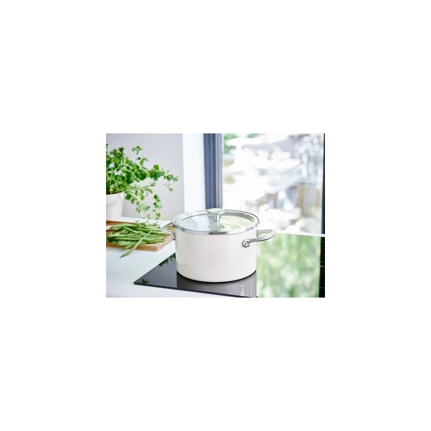 Faitout Émaillé 20cm Crème KitchenAid 4 Faitout Émaillé 20cm Crème KitchenAid – Image 2