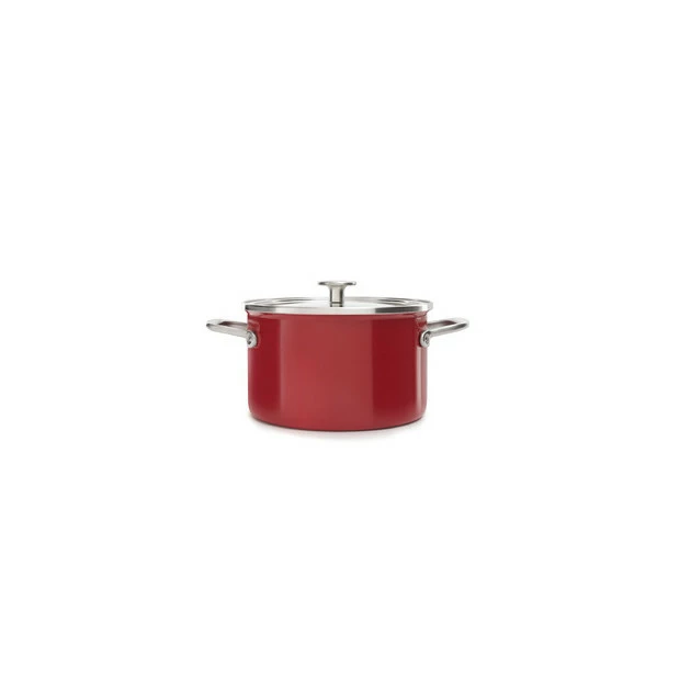 Faitout Émaillé 20cm Rouge Empire KitchenAid 3 Faitout Émaillé 20cm Rouge Empire KitchenAid