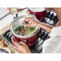 Faitout Émaillé 24cm Rouge Empire KitchenAid -Cookway boutique faitout emaille 24cm rouge empire kitchenaid 2