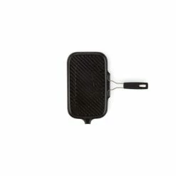 Gril En Fonte Rectangulaire 36 X 20 Cm Avec Manche Repliable Le Creuset -Cookway boutique gril en fonte rectangulaire 36 x 20 cm avec manche repliable le creuset 1