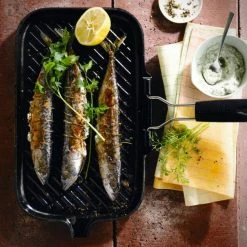 Gril En Fonte Rectangulaire 36 X 20 Cm Avec Manche Repliable Le Creuset -Cookway boutique gril en fonte rectangulaire 36 x 20 cm avec manche repliable le creuset 4