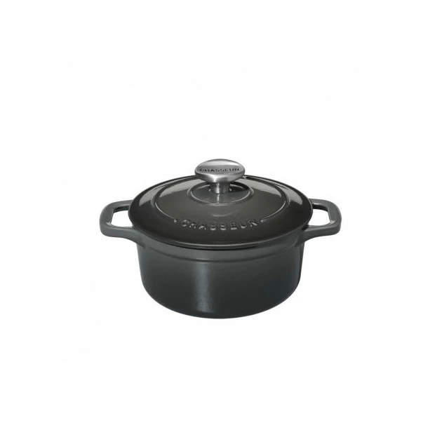 Mini Cocotte En Fonte Ronde 10 Cm Caviar Chasseur 4 Mini Cocotte En Fonte Ronde 10 Cm Caviar Chasseur – Image 2