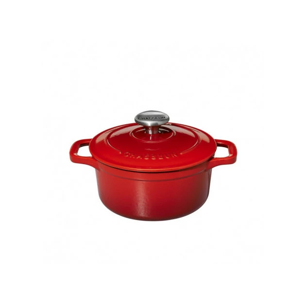 Mini Cocotte En Fonte Ronde 10 Cm Rubis Chasseur 4 Mini Cocotte En Fonte Ronde 10 Cm Rubis Chasseur – Image 2