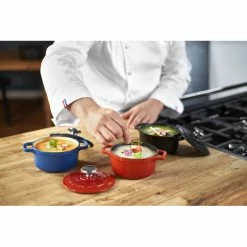 Mini Cocotte En Fonte Ronde 10 Cm Rubis Chasseur 12 Mini Cocotte En Fonte Ronde 10 Cm Rubis Chasseur -Cookway boutique mini cocotte en fonte ronde 10 cm rubis chasseur 4