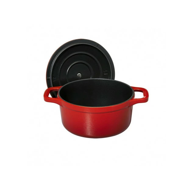 Mini Cocotte En Fonte Ronde 12 Cm Rubis Chasseur 5 Mini Cocotte En Fonte Ronde 12 Cm Rubis Chasseur – Image 3